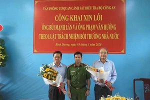 Bộ Công an xin lỗi 2 người bị giam giữ trái pháp luật