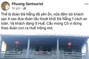 Kiểm điểm nhân viên Sentourist khoe thoát khỏi Đà Nẵng