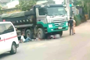 Hiện trường vụ tai nạn thương tâm. Ảnh: KD