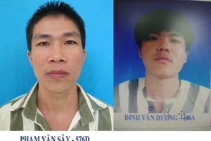 2 phạm nhân vượt ngục khỏi trại giam An Phước bị bắt giữ