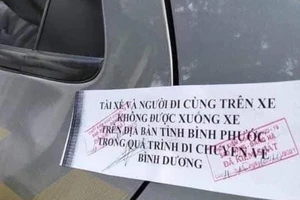 Bình Phước không có chủ trương dán niêm phong vào cửa xe ô tô
