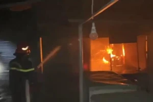 Ki ốt trong chợ ở Bình Dương cháy lúc rạng sáng mùng 3 Tết