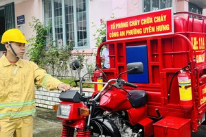 Địa phương duy nhất tại Bình Dương có xe ba gác chữa cháy