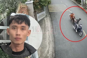 Camera ghi cảnh thanh niên cướp giật giỏ xách 1 phụ nữ ở Bình Dương