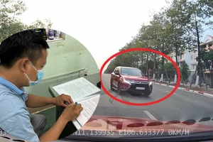 Từ camera hành trình, tài xế ô tô đi ngược chiều ở Bình Dương bị phạt