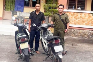Trộm xe máy rồi mang xe đi bán thì bị công an bắt giữ