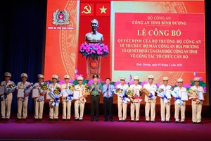 Bình Dương giảm 9 đầu mối công an cấp huyện, 99 đầu mối cấp đội