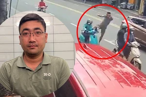 Bình Dương: Công an giữ người trong trường hợp khẩn cấp với kẻ đạp ngã nữ xe ôm trên đường 