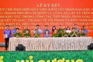 VKS khu vực 17 - TP.HCM phối hợp với công an 7 phường, xã để giải quyết nhanh các vụ án