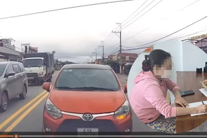 Người phụ nữ lái ô tô đi ngược chiều, còn không chịu nhường đường