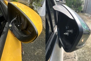 Sinh viên đại học bẻ gương chiếu hậu hàng loạt xe ô tô