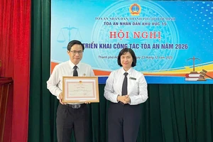 Tỉ lệ giải quyết án hình sự, hành chính của TAND Khu vực 15 - TP.HCM đạt 100%