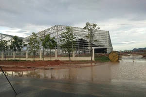 Gió lốc làm sập nhà xưởng, đè 2 công nhân tử vong