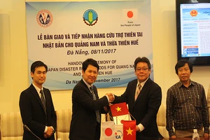 Nhật Bản hỗ trợ máy lọc nước cho vùng lũ