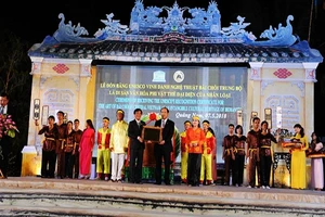 Bài chòi là di sản văn hóa phi vật thể của nhân loại