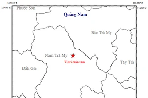 Xuất hiện động đất 3,9 độ Richter tại Quảng Nam