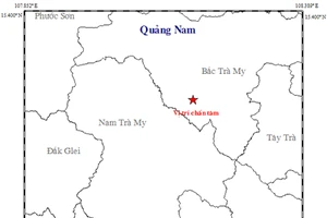 Trong 1 giờ, Quảng Nam xảy ra liên tiếp 4 trận động đất