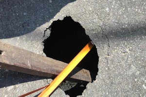 'Hố tử thần' xuất hiện ngay trung tâm Đà Nẵng