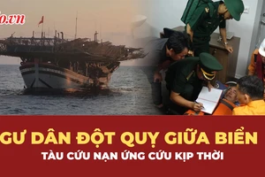 Tàu cứu nạn ứng cứu kịp thời ngư dân đột quỵ giữa biển