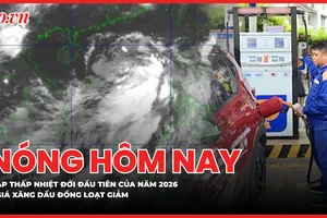 Biển Đông xuất hiện áp thấp nhiệt đới đầu tiên của năm 2026; Giá xăng dầu đồng loạt giảm