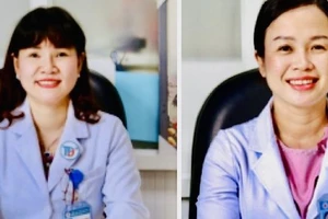 Bà Nguyễn Thị Ngọc và bà Nguyễn Lan Anh (từ trái qua phải) lúc chưa bị bắt.