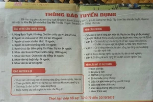 Một công ty ở An Giang tuyển dụng “Chí Phèo, Thị Nở”