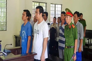 Các bị cáo tại tòa