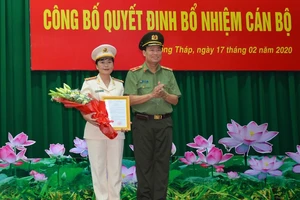  Nữ thượng tá làm phó giám đốc Công an tỉnh Đồng Tháp 