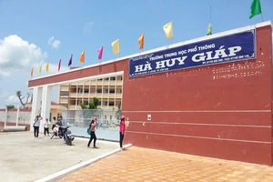 Trường THPT Hà Huy Giáp. Ảnh: Facebook Trường THPT Hà Huy Giáp