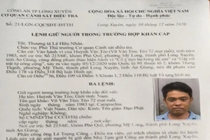 An Giang: Ra lệnh bắt khẩn cấp 4 người vụ hỗn chiến có súng