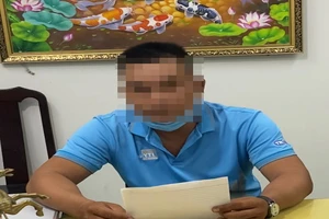 NTT tại cơ quan công an. Ảnh: HD