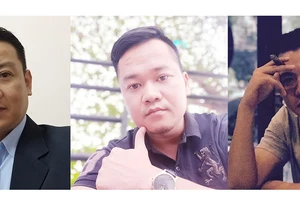 Từ trái qua: Nguyễn Thanh Nhã, Đoàn Kiên Giang, Nguyễn Phước Trung Bảo