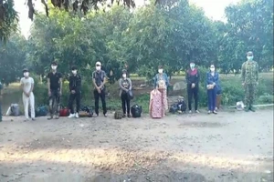 8 người nhập cảnh trái phép bị phát hiện. Ảnh: LĐ