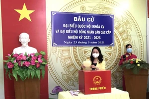 An Giang: 10/11 đơn vị hành chính có cử tri đi bầu hơn 99%