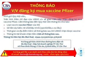 Cần Thơ thông tin về vụ đăng ký tiêm vaccine COVID-19 dịch vụ