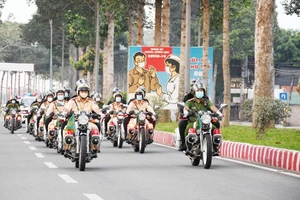 Công an Trà Vinh ra quân giữ an ninh trật tự và phòng, chống COVID-19