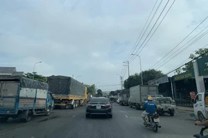 Phương tiện lưu thông trên địa bàn tỉnh An Giang. Ảnh: HD