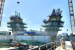 Sắp thi công nhịp chính dây văng cầu Mỹ Thuận 2