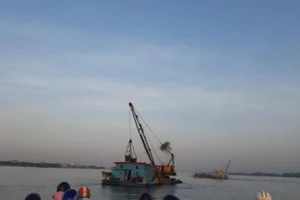 Ảnh minh họa khai thác cát sông. Ảnh: HD