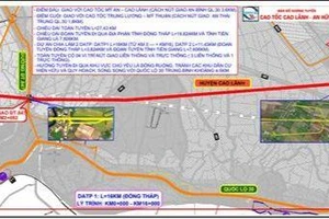 Đề xuất 2 phương án thực hiện cao tốc Cao Lãnh - An Hữu 