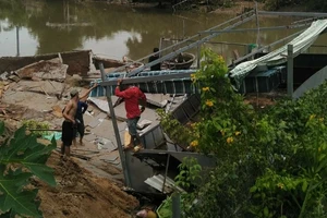 An Giang liên tiếp xảy ra nhiều vụ sụt lún, sạt lở