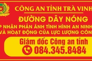 Giám đốc Công an tỉnh Trà Vinh công bố số điện thoại đường dây nóng 