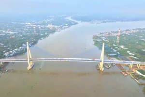 Cầu Mỹ Thuận 2 dự kiến sẽ được khánh thành vào ngày 24-12 tới