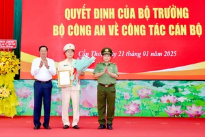 Trung tá Đinh Tùng An được bổ nhiệm làm Phó Giám đốc Công an TP Cần Thơ 
