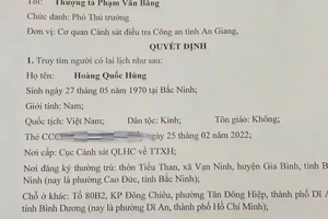 Công an tỉnh An Giang truy tìm người đàn ông bị tố lừa chạy án 4,3 tỉ đồng