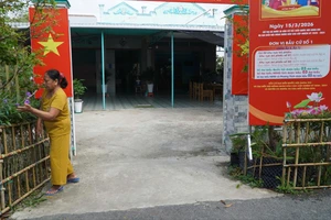 Nhiều hộ dân Đồng Tháp cho mượn nhà làm điểm bỏ phiếu bầu cử