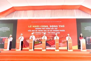 Đồng Tháp khởi công 4 trường phổ thông nội trú liên cấp vùng biên, tổng đầu tư hơn 260 tỉ