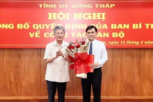 Đồng Tháp có tân Phó Bí thư Tỉnh ủy
