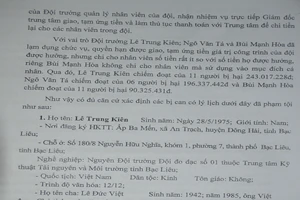 3 cán bộ Sở Tài nguyên Môi trường đối mặt 20 năm tù