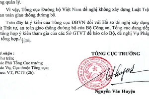 Đề nghị không làm Luật trật tự, an toàn giao thông đường bộ